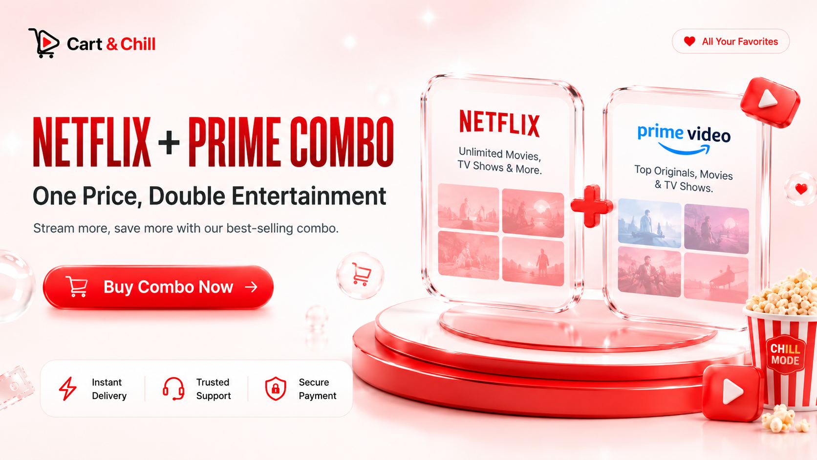 Cart and Chill premium subscriptions banner