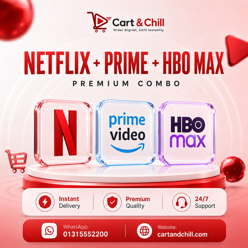 Netflix, PrimeVideo & HBO Max Combo